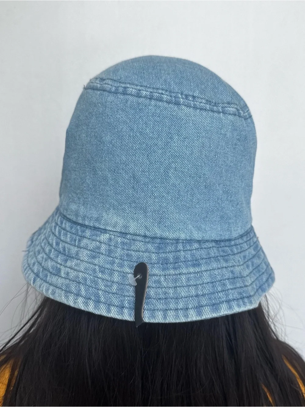 Zara Denim Bucket Hat in Light Blue